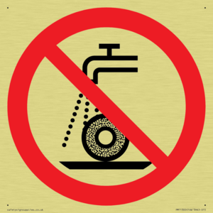 Prohibition: Do not use for wet grinding